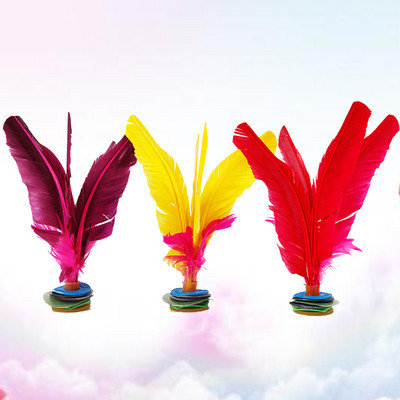 3 tk õues treeniv mäng Hiina Jianzi löök Mängumängud Naljakad sulgpead löövad