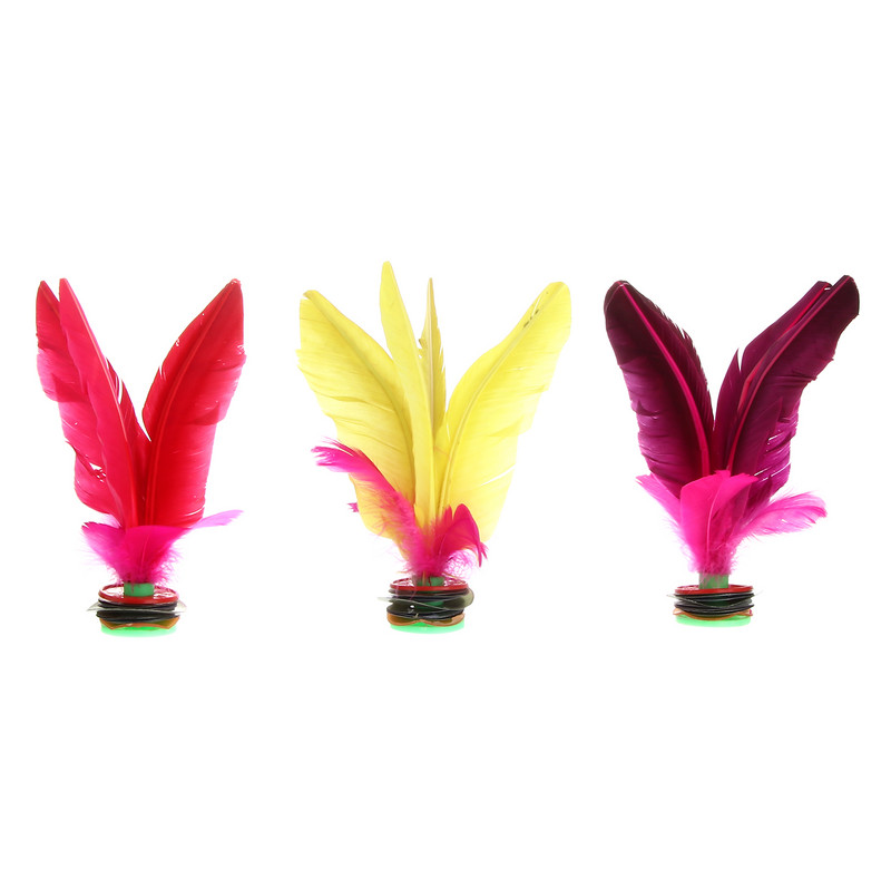 3 tk õues treeniv mäng Hiina Jianzi löök Mängumängud Naljakad sulgpead löövad