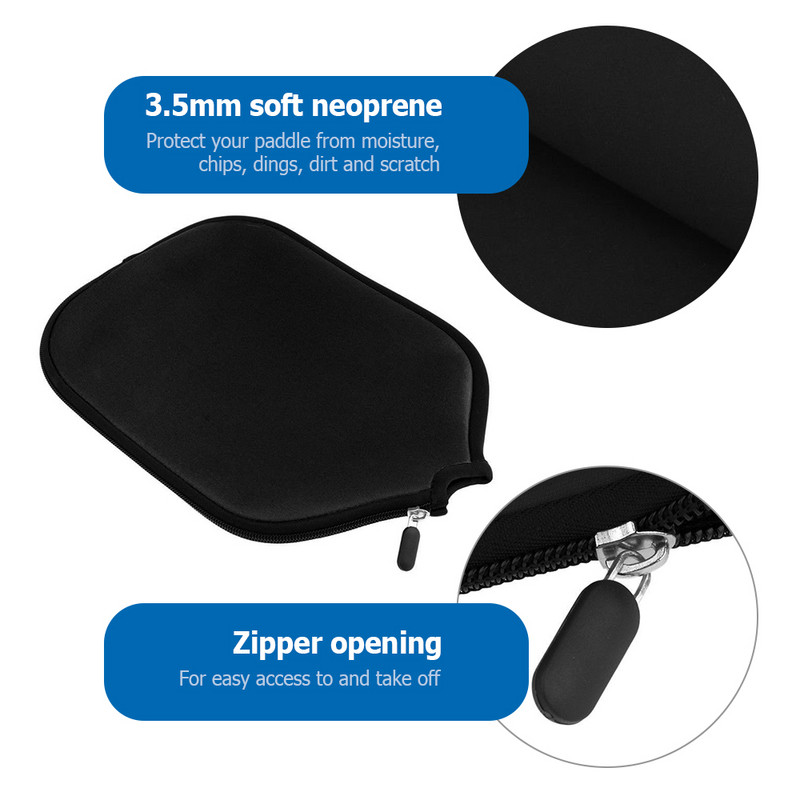 Racket Pack Neoprén Pickleball Paddle Cover Pickleball Racket Sleeve Pickleball Paddle Protect Tok Porvédő