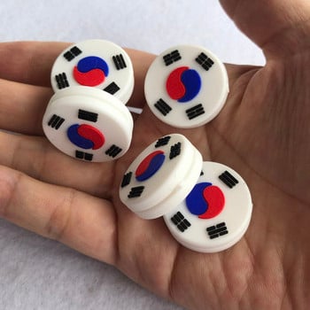 5 τμχ ΝΕΟ Αποσβεστήρας κραδασμών ρακέτας τένις KR Flag Νότιας Κορέας για μείωση κραδασμών ρακέτας ρακέτας