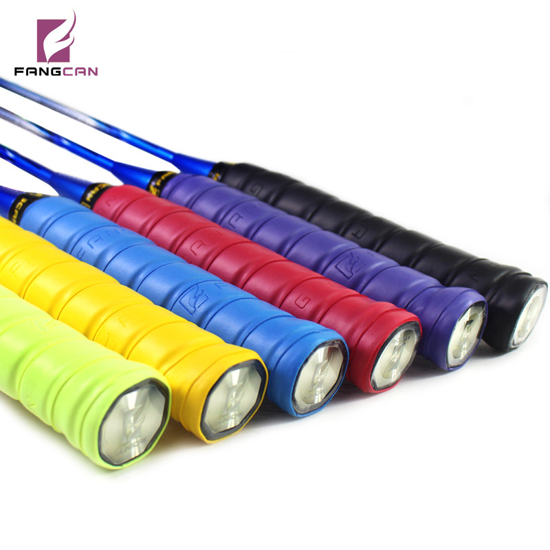 FANGCAN 6PCS Tacky PU тенис ръкохватка възглавница бадминтон скуош ракета над ръкохватка с пяна