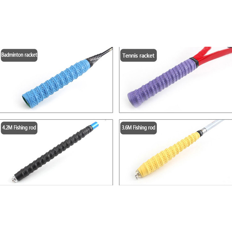 5db csúszásgátló teniszütő markolat Padel tartozék Shock Tennis Overgrip tollaslabda squash edzés horgászbot verejtékszalag