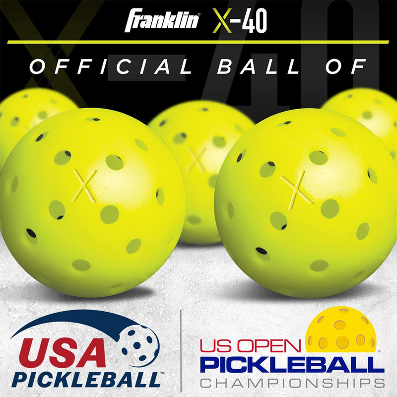 6 опаковки Pickleball Balls 40 дупки Pickleballs за спорт на открито Комплект топки Pickleball Издръжлива мрежеста чанта за комплект за крикет