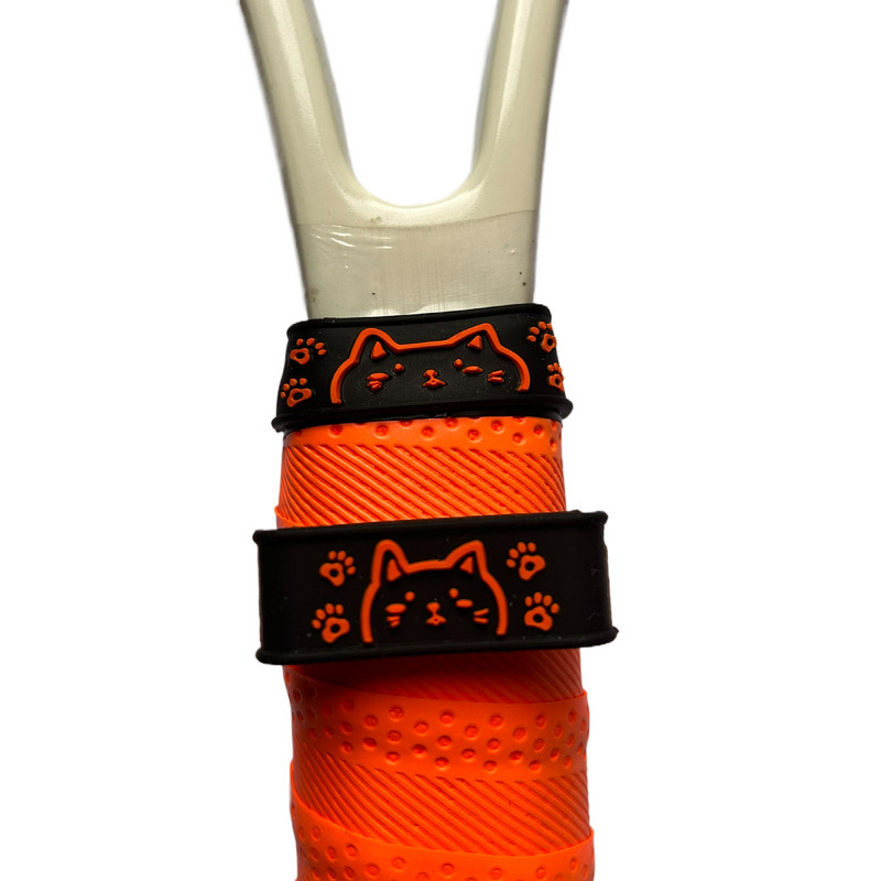 10 tk Cartoon tennisereketi käepideme silikoonrõngas, tennisereketi käepideme katte tihendusrõngad