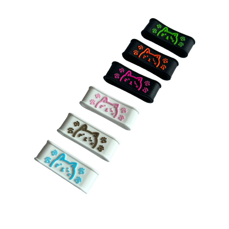 10 tk Cartoon tennisereketi käepideme silikoonrõngas, tennisereketi käepideme katte tihendusrõngad