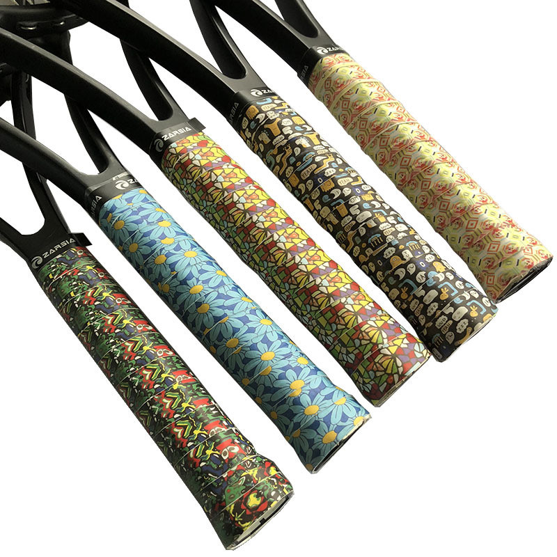 1 db kiskereskedelmi teniszütő fogantyúk Tacky Feel tollaslabda ütő fogantyúk teniszütő izzadságszalagok felszívódó borítások szalag markolat 0,6 mm