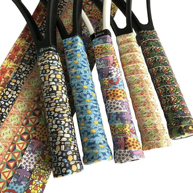 1 db kiskereskedelmi teniszütő fogantyúk Tacky Feel tollaslabda ütő fogantyúk teniszütő izzadságszalagok felszívódó borítások szalag markolat 0,6 mm