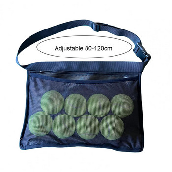 Чанта за тенис топка Oxford Mesh Design Регулируем колан Чанта за топка за пинг-понг Водоустойчива чанта за топка за голф, устойчива на разкъсване