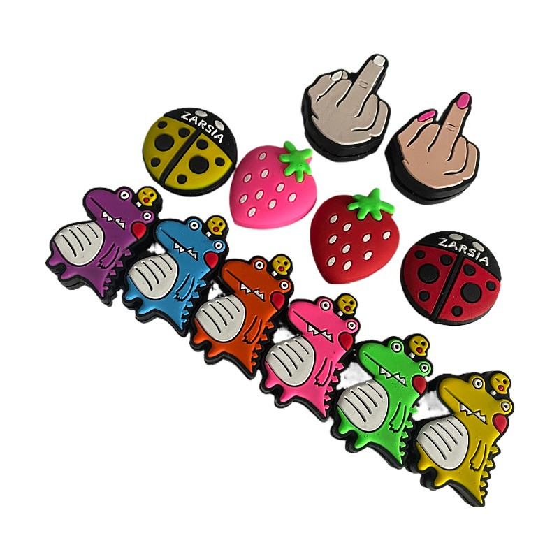 5 tk Cartoon tennisereketi amortisaator, mis vähendab tennisereketi vibratsiooni summutajaid