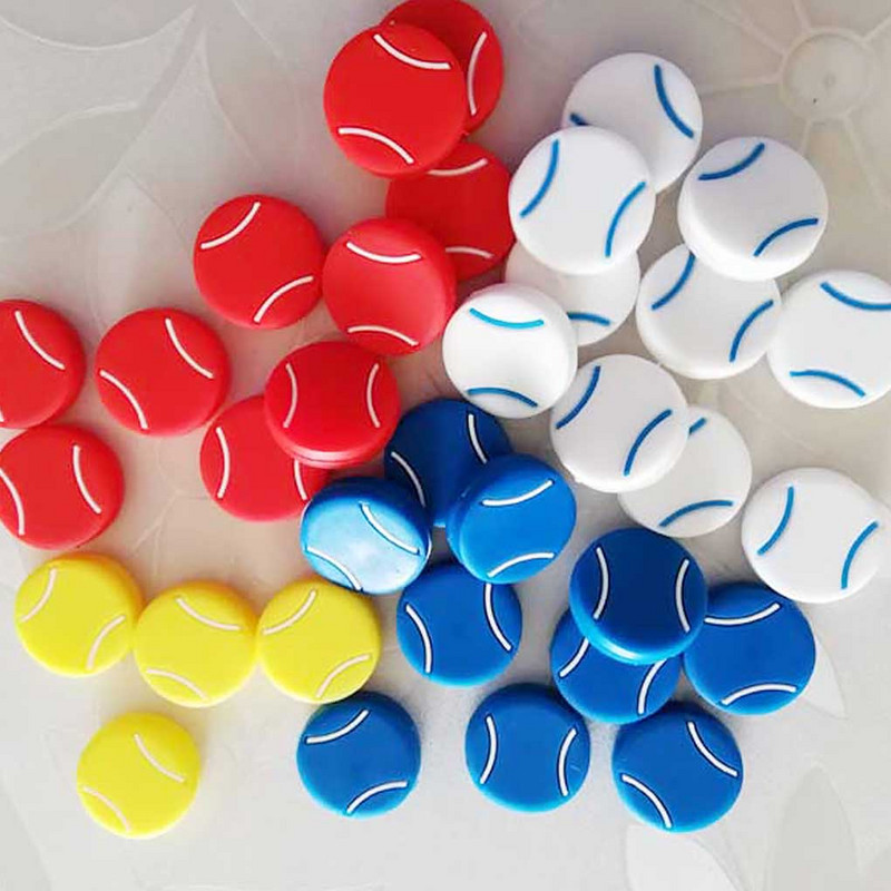 5 bucăți Rachete de tenis Amortizoare Amortizoare Amortizoare de reducere a vibrațiilor Tampoane de culoare solidă Jucători profesioniști în siguranță