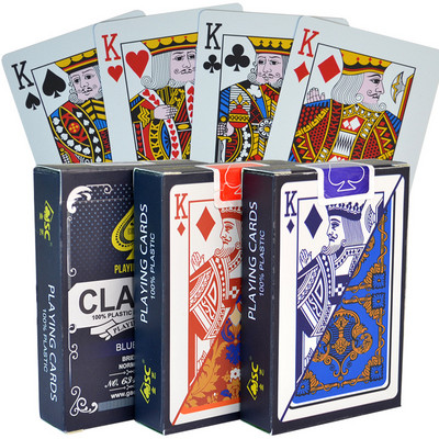 100% PVC Novi uzorak Plastične vodootporne karte za igranje za odrasle Poker karte Društvene igre 58*88 mm karte Poker karte