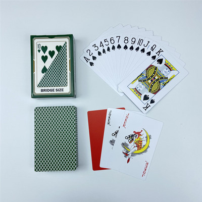 100% PVC spēļu kārtis Plastmasas pokera kāršu spēle Ūdensizturīga 4 krāsu Texas Hold`em blekdžeka spēle Zelta kāršu galda izklaide