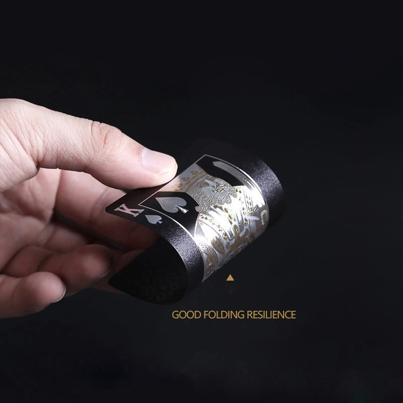 Krāsa Melns Zelts Spēļu kāršu spēļu kāršu grupa Ūdensizturīgs pokera tērps Magic Dmagic komplekts galda spēļu dāvanu kolekcija