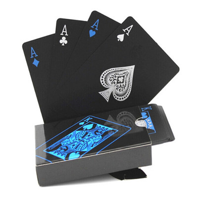 Mustad plastist mängukaardid Sinine punane kollane mängukaartide komplekt Magic Dmagic veekindel Magic pokkeri kingituste kollektsioon