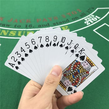 Νέα τραπουλόχαρτα Πλαστικό μπακαρά Texas Hold\'em Κάρτες πόκερ PVC Πόκερ επιτραπέζια παιχνίδια κόκκινο και μπλε αδιάβροχο φορητό παιχνίδι καρτών