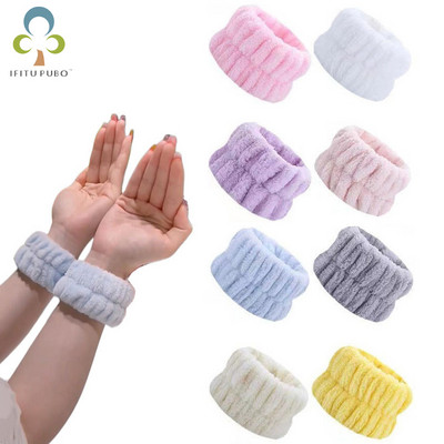 Plush Sports Bracelet Absorbs Sweat Flannel Face Wash Wrist Strap Waterproof Hand Wash Wristband Outdoor Exercise Goods XPY