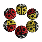 2db kiskereskedelmi új rajzfilm teniszütő rezgéscsillapítók szilikon katica rezgéscsillapító teniszütő lengéscsillapító