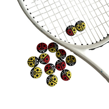 2 τεμ. Λιανική Νέα Cartoon Αντικραδασμική ρακέτα τένις Αποσβεστήρες κραδασμών από σιλικόνη Ladybird Αντικραδασμική ρακέτα τένις Αμορτισέρ