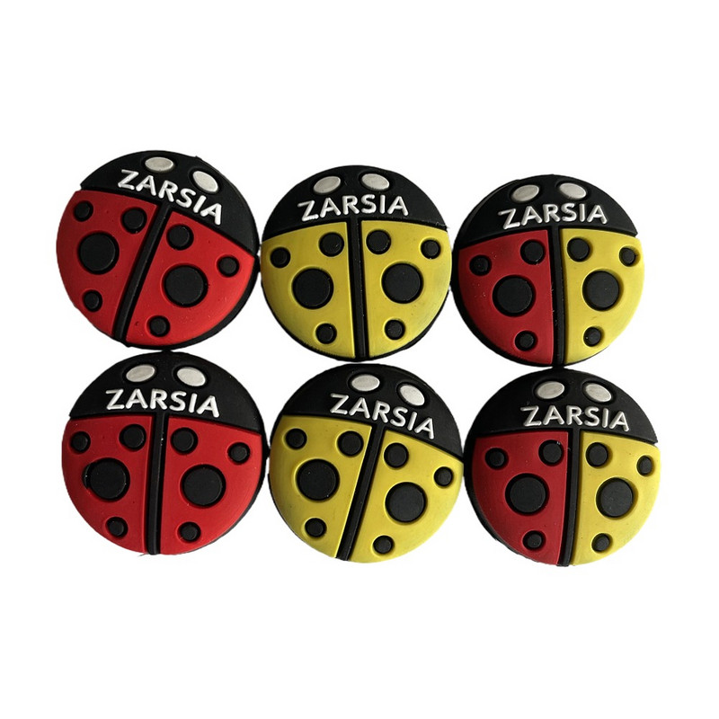 2db kiskereskedelmi új rajzfilm teniszütő rezgéscsillapítók szilikon katica rezgéscsillapító teniszütő lengéscsillapító