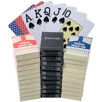 100% PVC нов стандарт водоустойчиви пластмасови карти за игра на възрастни Покер игра Настолни игри 63*88 мм карти за покер
