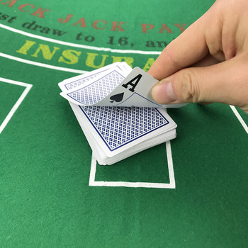Водоустойчиви 1 бр. Покер пластмасови карти за игра Hot Top Grade Texas Hold\'em Baccarat Глазура Голям брой 63*88 мм Настолни игри