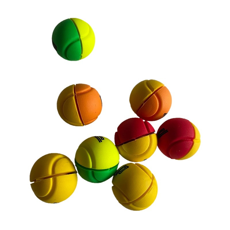 4 DB Kiskereskedelmi Labdák Tervek Teniszütő rezgéscsillapítók Szilikon ÚJ Teniszütő lengéscsillapító