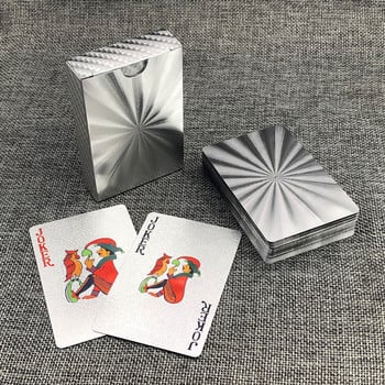 Пластмасови карти за игра Водоустойчиви карти за покер Класически подарък Домашна настолна игра L711