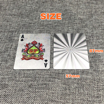 Πλαστικά τραπουλόχαρτα Αδιάβροχα πόκερ Κλασικό Δώρο Home Επιτραπέζιο παιχνίδι L711