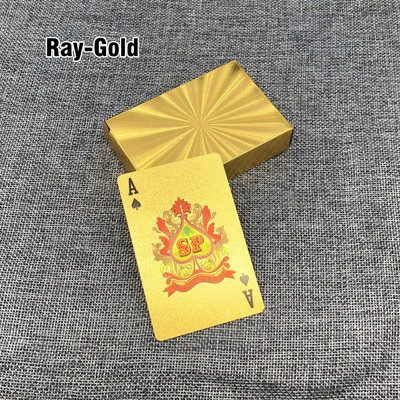 Műanyag játékkártyák Vízálló pókerkártyák Klasszikus ajándék otthoni társasjáték L711