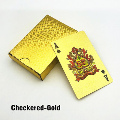 Műanyag játékkártyák Vízálló pókerkártyák Klasszikus ajándék otthoni társasjáték L711