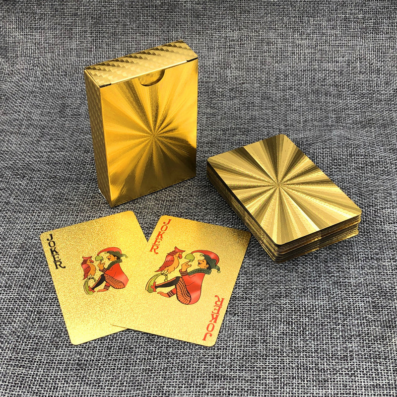 Műanyag játékkártyák Vízálló pókerkártyák Klasszikus ajándék otthoni társasjáték L711