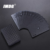 Νέο Μαύρο Πόκερ Χωρίς Χρώμα Αδιάβροχο Αναμνηστικό Τουρισμού PET/PVC Πλαστικό Πόκερ