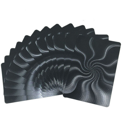 Νέο Μαύρο Πόκερ Χωρίς Χρώμα Αδιάβροχο Αναμνηστικό Τουρισμού PET/PVC Πλαστικό Πόκερ