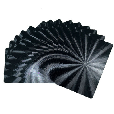 Νέο Μαύρο Πόκερ Χωρίς Χρώμα Αδιάβροχο Αναμνηστικό Τουρισμού PET/PVC Πλαστικό Πόκερ