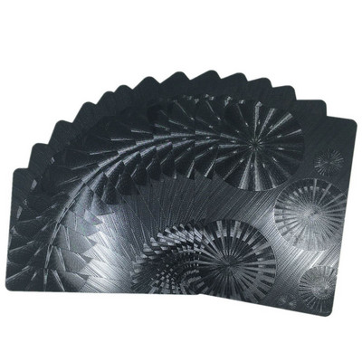 Νέο Μαύρο Πόκερ Χωρίς Χρώμα Αδιάβροχο Αναμνηστικό Τουρισμού PET/PVC Πλαστικό Πόκερ