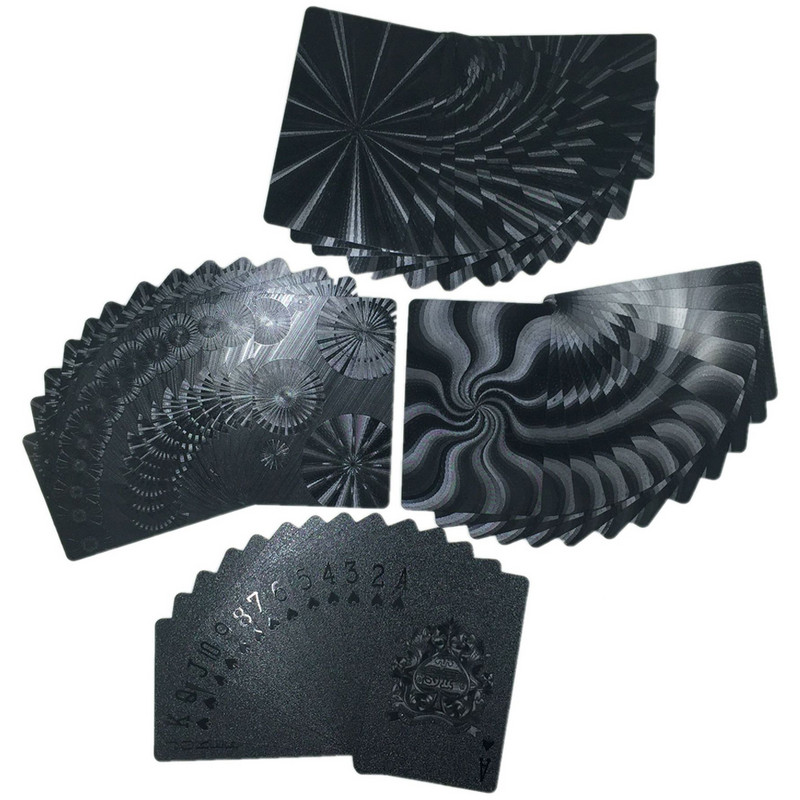 Νέο Μαύρο Πόκερ Χωρίς Χρώμα Αδιάβροχο Αναμνηστικό Τουρισμού PET/PVC Πλαστικό Πόκερ