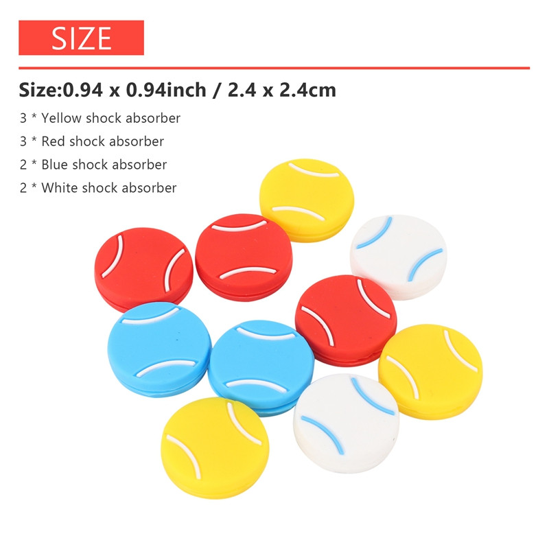 10 DB teniszütő rezgéscsillapítók Teniszütő teniszütő lengéscsillapítók Teniszütő húrok csillapítók