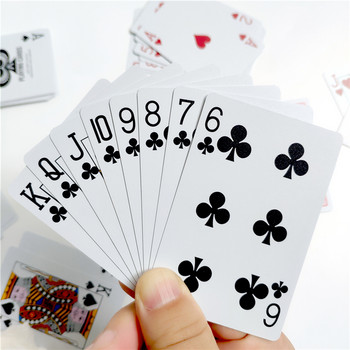 Комплект за покер PVC Нов модел Пластмасови водоустойчиви карти за игра на карти за игра Покер карти Настолни игри 58*88 мм карти