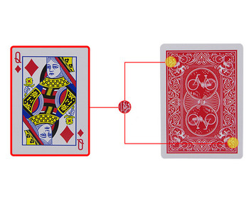 Μυστικά επισημασμένα τραπουλόχαρτα Δείτε μέσω τραπουλόχαρτων Magic Cards Υπαίθριο εσωτερικό κάμπινγκ αναψυχής Pocket Magic Card Universal