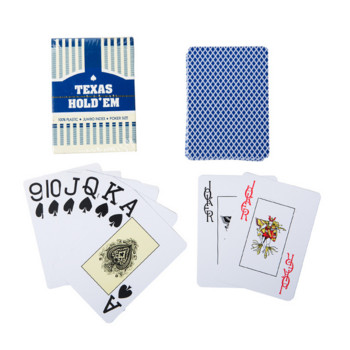 Висококачествени пластмасови покер игри с карти Водоустойчиви и тъпи полски карти за игра Развлечение Настолни игри покер карти
