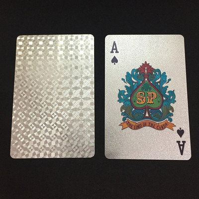 Új 1 pakli műanyag póker vízálló fekete arany játékkártyák utazási családi játék ajándék L474