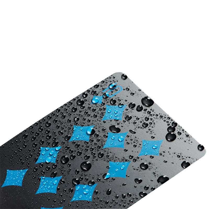 Ποιοτικό αδιάβροχο PVC πλαστικό σετ καρτών Trend 54 τμχ Deck Poker Classic Magic Tricks Tool Pure Black Magic Box σε συσκευασία