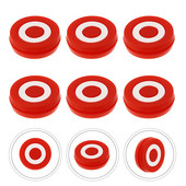 6 tk tennisereketi amortisaator punased tennisepallid kohandatud tennisereketi summutav reketi amortisaator silikageelist reketi amortisaator