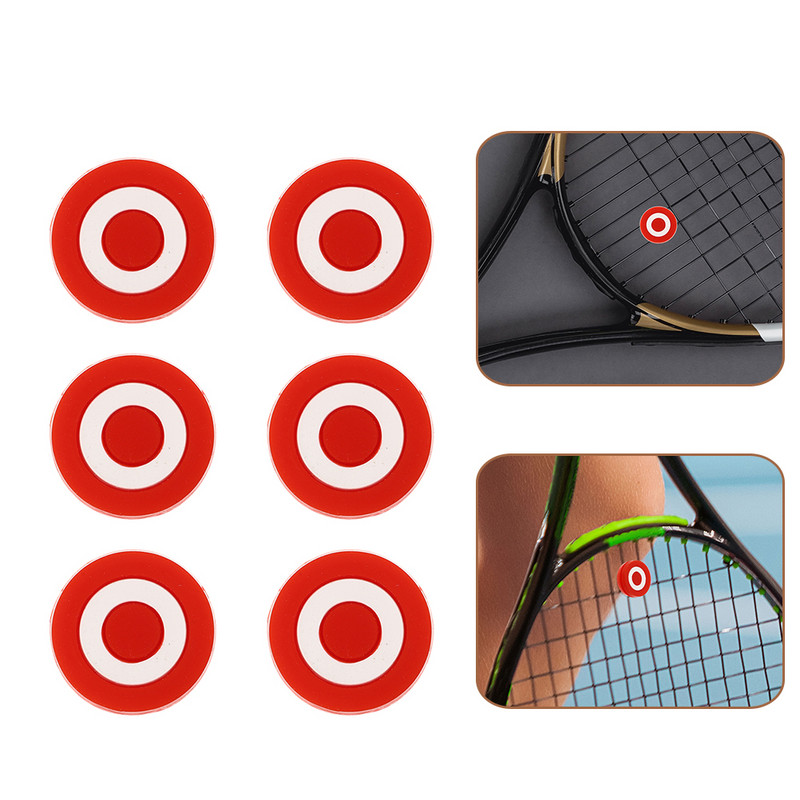 6 tk tennisereketi amortisaator punased tennisepallid kohandatud tennisereketi summutav reketi amortisaator silikageelist reketi amortisaator