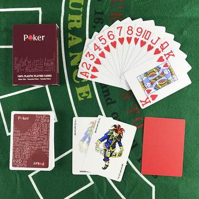 1 бр. Карти за игра Пластмасови карти за игра Водоустойчиви карти за игра Тъп полски покер Семейни развлечения на закрито Настолни игри