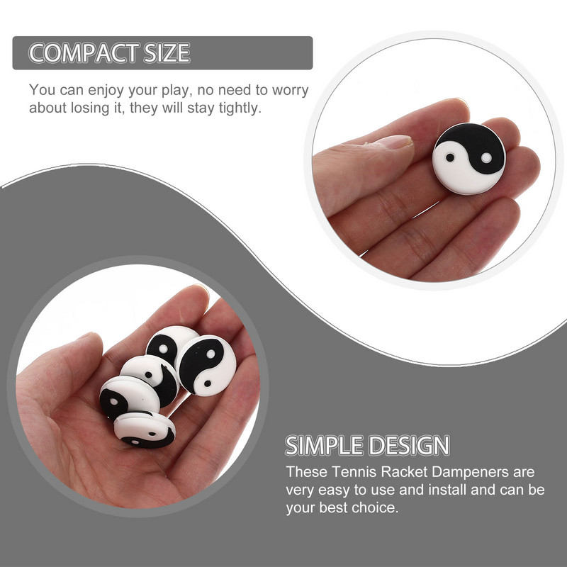 8 db ütő rezgéscsillapító teniszütő kiegészítők lengéscsillapítók lengéscsillapító