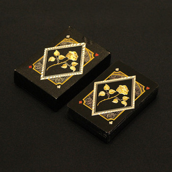 2021 New Arrive Design Gold Foil Rose Package Πόκερ Ομαλό ανθεκτικό στη φθορά 100%PVC Μαγικά κόλπα Δώρο μπακαρά