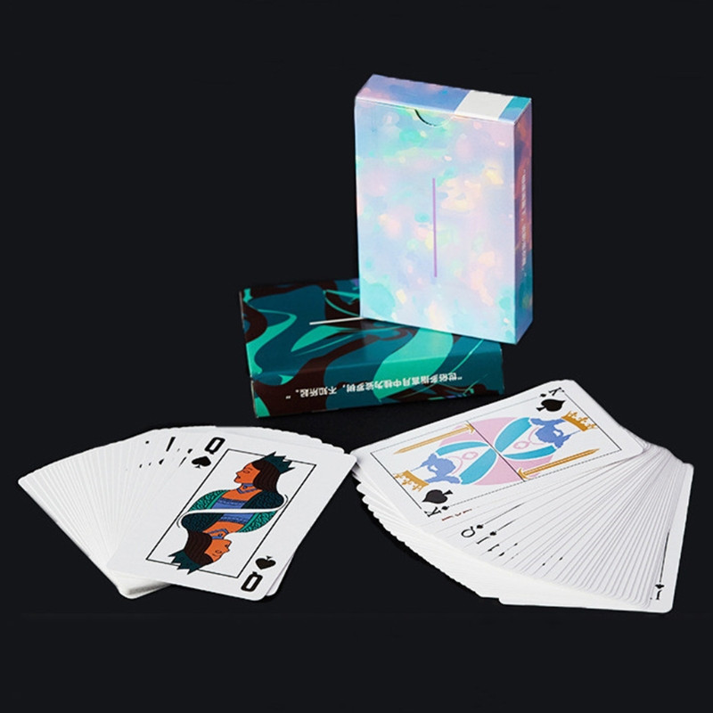 Παιχνίδι Simple Style Πιο πρόσφατο Fluid Flower Cut Πόκερ Family Party Επιτραπέζιο παιχνίδι Κάρτες πόκερ