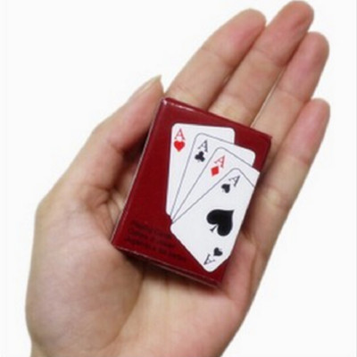 Mini žaidimo kortos Parduodamos smagios mielos ir kelioninės nešiojamos žaidimo kortos