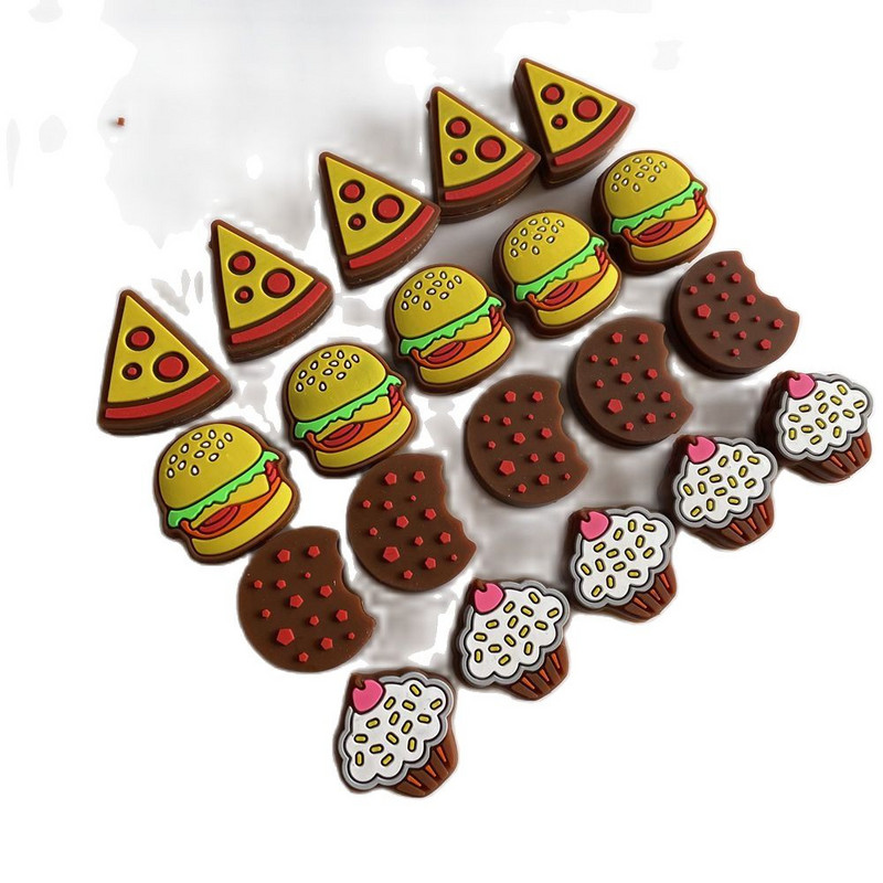 10db ÚJ Food Hamburger pizza süti torta Teniszütő lengéscsillapító a Teniszütő rezgéscsillapítóihoz